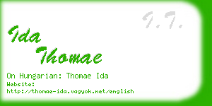 ida thomae business card